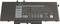 'Dell-Batterie, 68 Wh, 7.6 V. Warnungen und Symbole für Sicherheit und Entsorgung. Typ: 4GVGH, Standard Lithium-Ionen-Batterie.'