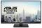 "Asus Business Monitor" mit Blick auf eine Skyline mit Wolkenkratzern und blauem Himmel im Hintergrund.