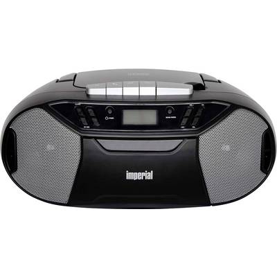 Imperial PBB Boombox mit CD-Player Kassettenspieler CD-Radio UKW AUX, UKW, Kassette, CD Schwarz-0