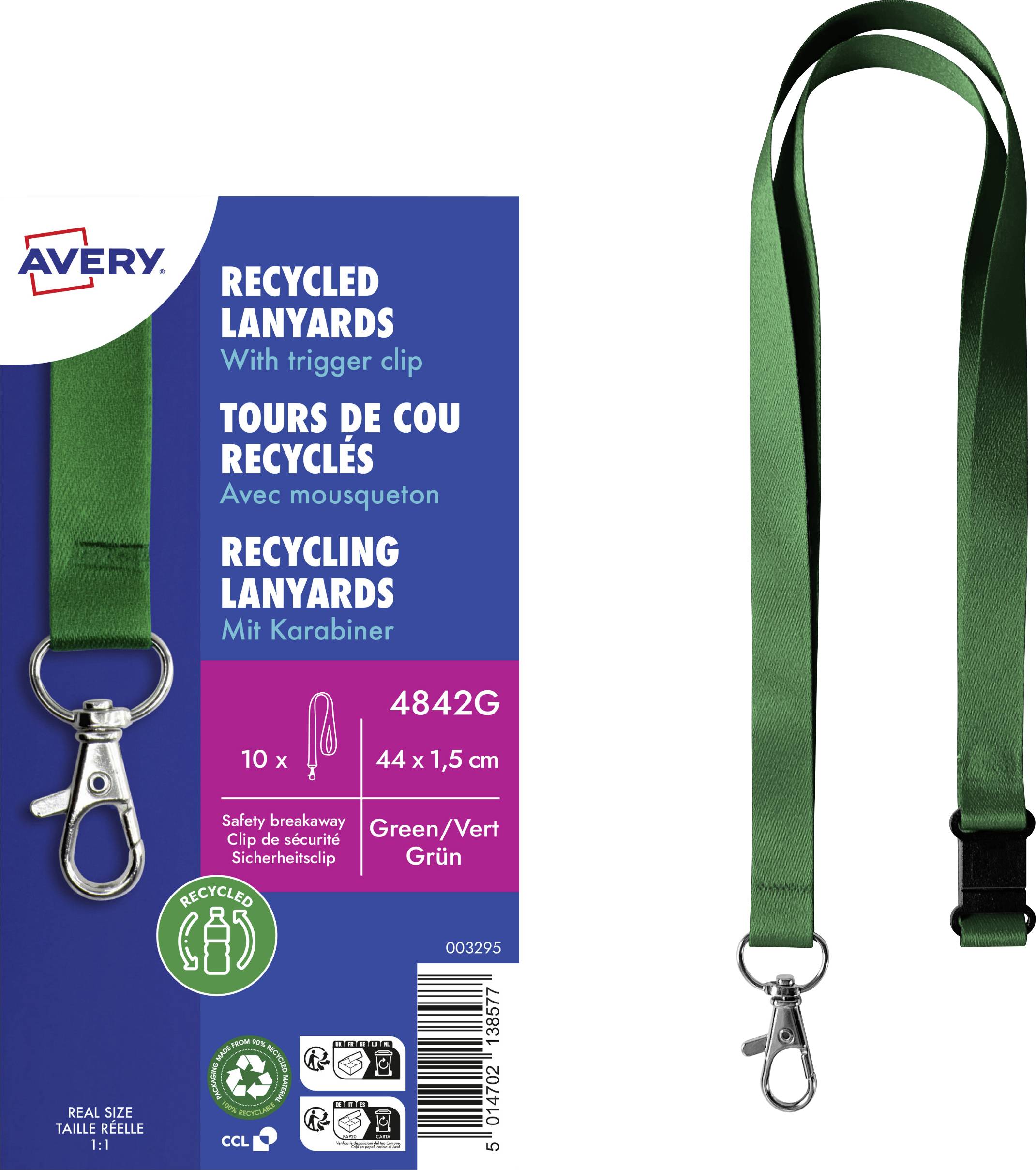 Avery-Zweckform 4842G Textilband (L x B) 440 mm x 15 mm 10 St.