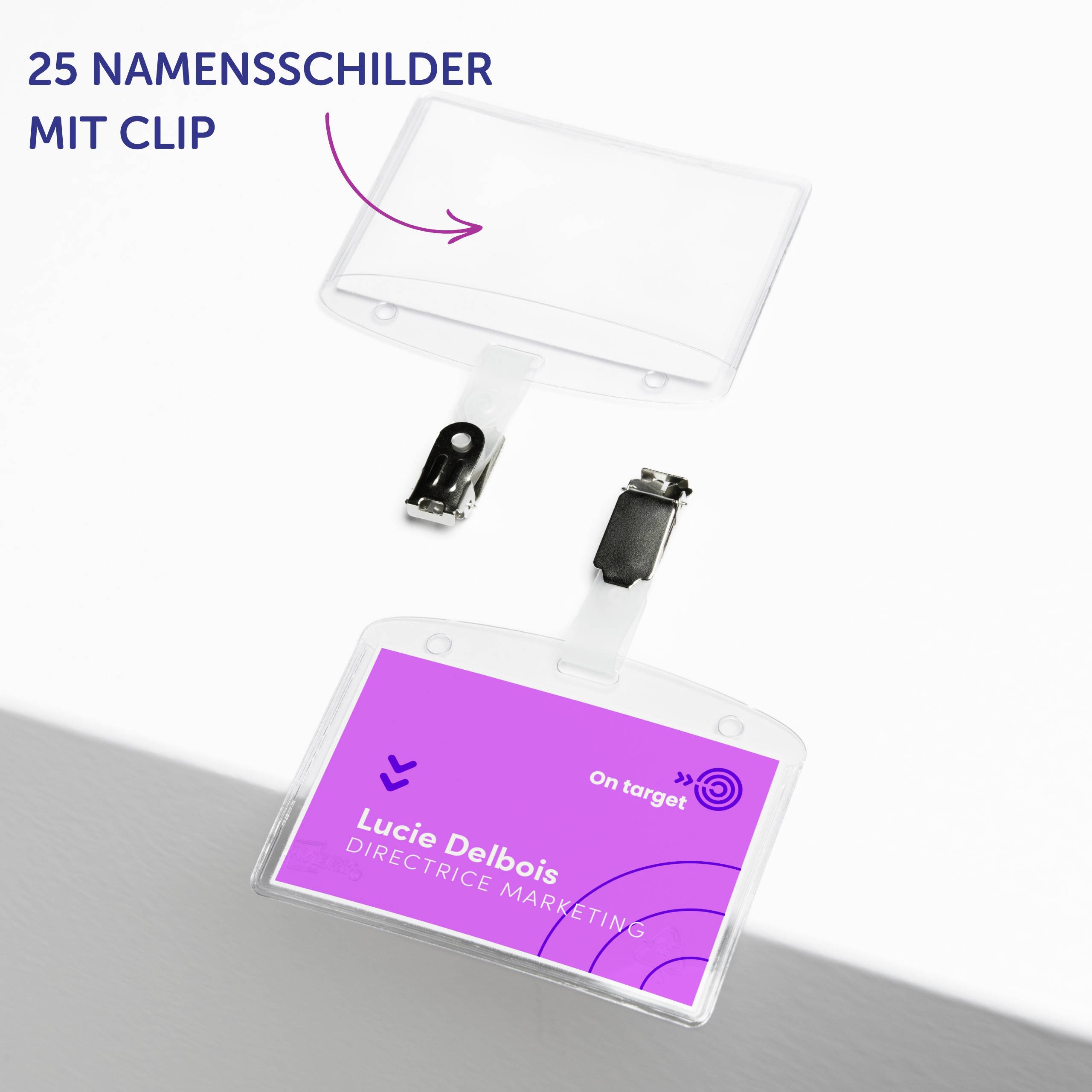 Avery-Zweckform 4822 Namensschild (B x H) 90 mm x 60 mm 25 St.-8