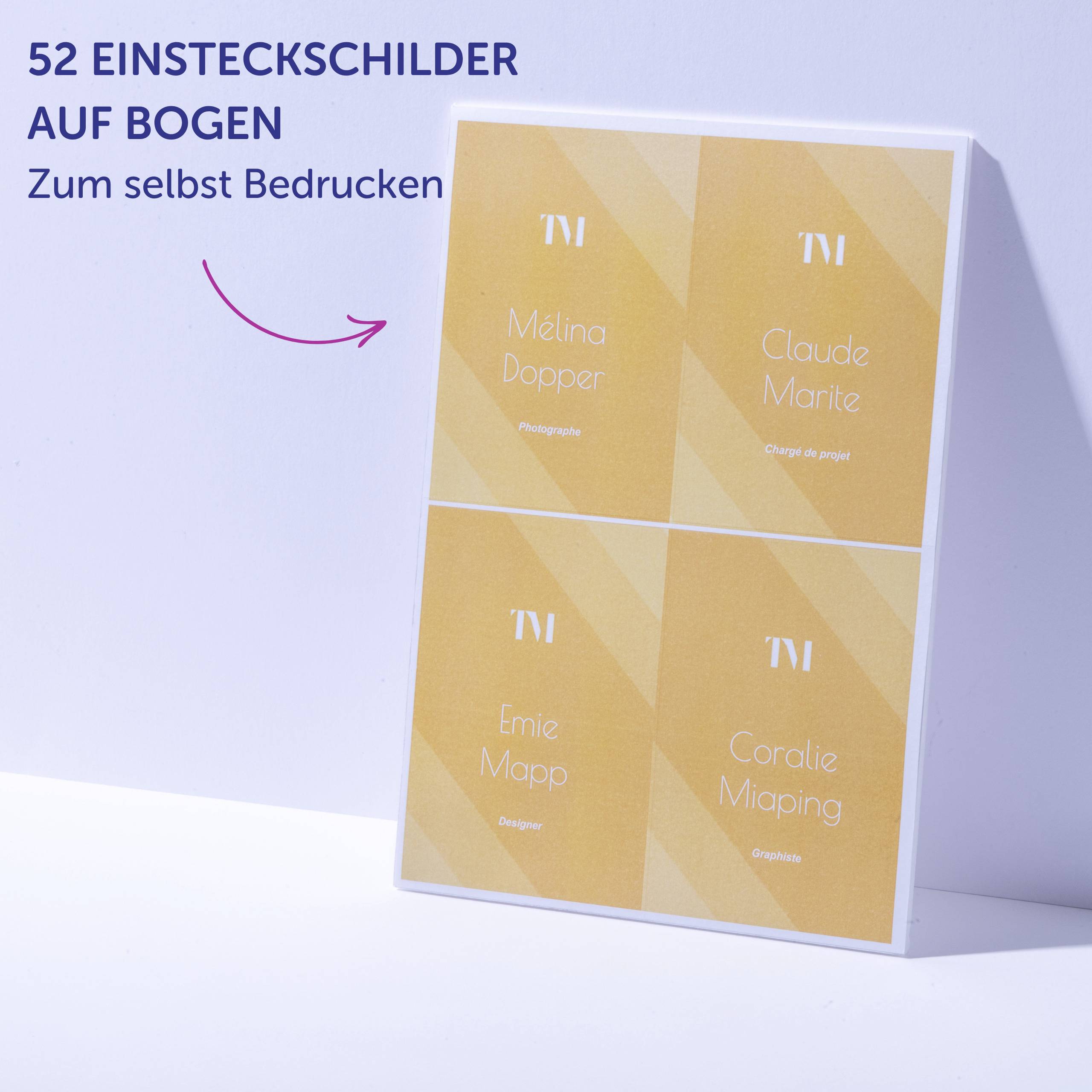 Avery-Zweckform 4839XL Einsteckschild Namensschild (B x H) 148 mm x 105 mm 50 St.-11