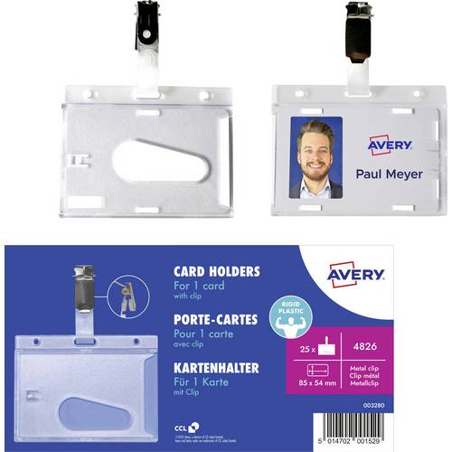 Avery-Zweckform 4826 Ausweistasche (B x H) 85 mm x 54 mm 25 St.