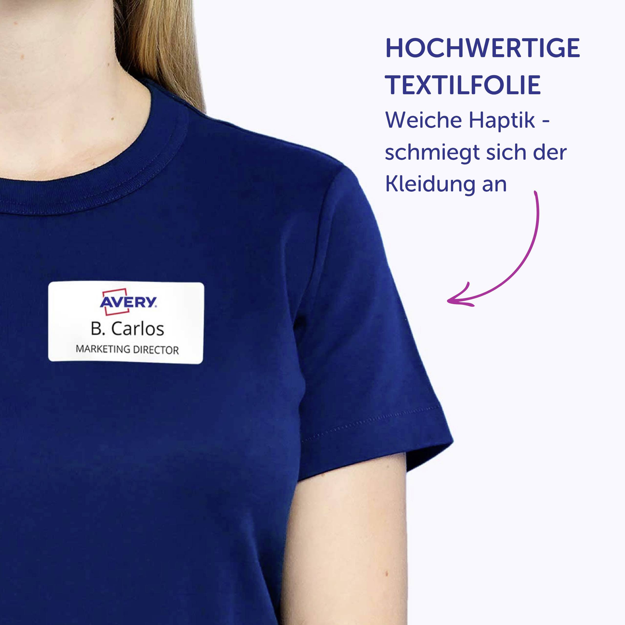 Avery-Zweckform J4785-20 Namensschild Kennzeichnungsetiketten (B x H) 80 mm x 50 mm 200 St.-12