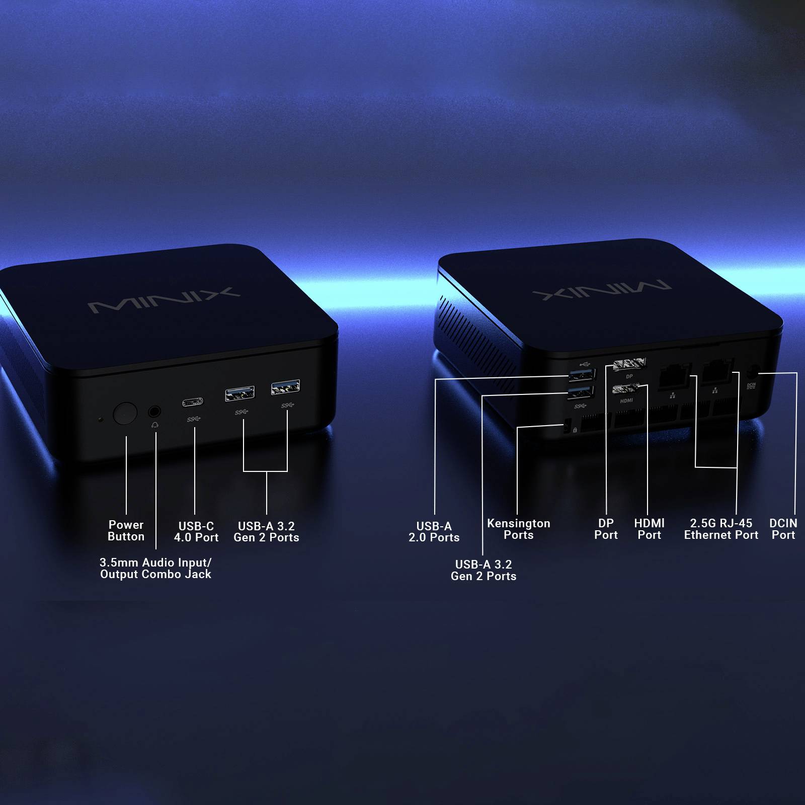 Minix Mini PC NGC NR660 AMD Ryzen 5 6600H 4.5 GHz 16 GB RAM 512 GB SSD AMD Radeon 660M NGC NR660-9