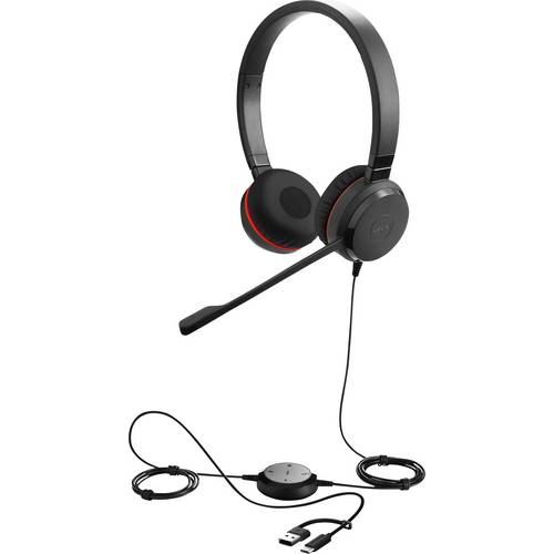 Thumbnail - Jabra Evolve 30 II On Ear Headset kabelgebunden Stereo Schwarz Noise Cancelling, Mikrofon-Rauschunterdrückung Headset, L...