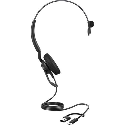 Jabra Engage 40 On Ear Headset kabelgebunden Mono Schwarz Mikrofon-Rauschunterdrückung, Noise Cancelling Headset, Mono, ...