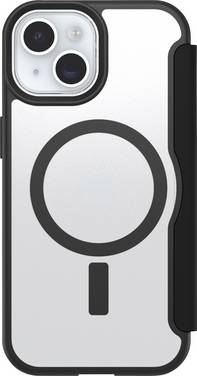 Otterbox React Series Folio Booklet Apple iPhone 17e, iPhone 16e, iPhone 15, iPhone 14, iPhone 13 Transparent, Schwarz Induktives Laden, MagSafe kompatibel 77-97828