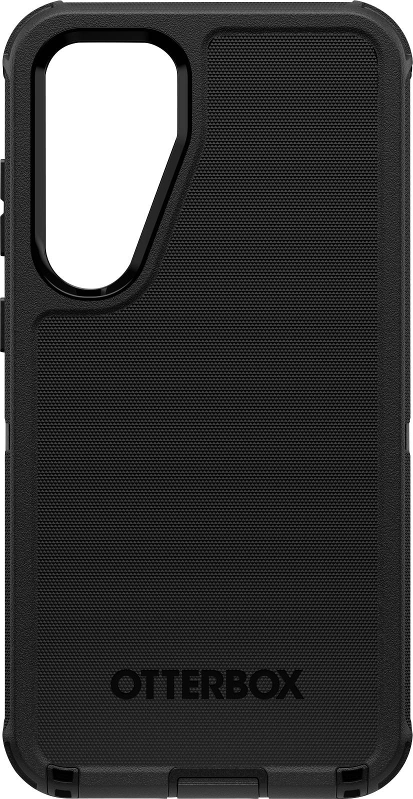 Eine schwarze Handyhülle der Marke Otterbox für ein Smartphone, bietet Schutz für die Rückseite und Kanten.