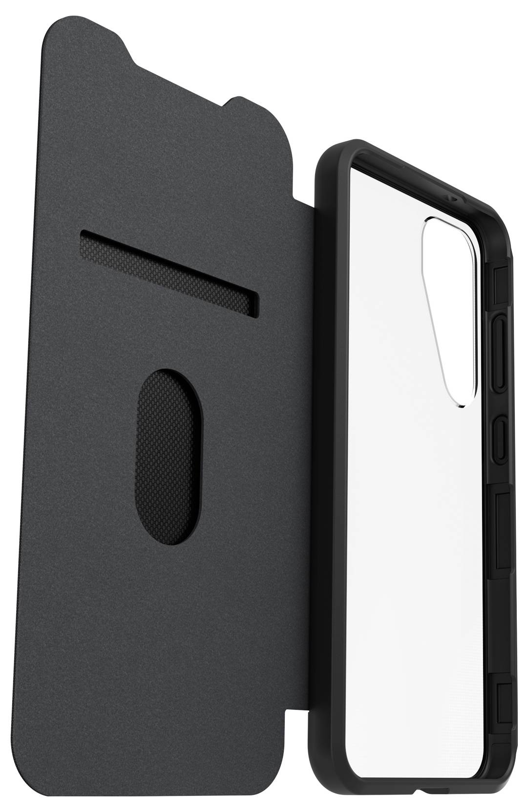 Otterbox React Series Folio Booklet Samsung Galaxy S25+ Transparent, Schwarz Induktives Laden 77-97832-3