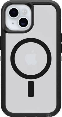 Otterbox Defender Series XT Backcover Apple iPhone 17e, iPhone 16e, iPhone 15, iPhone 14, iPhone 13 Transparent, Schwarz Induktives Laden, MagSafe kompatibel 77-98196