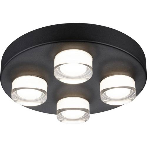 Paulmann Kame Feuchtraumleuchte LED 16.8 W Warmweiß Schwarz