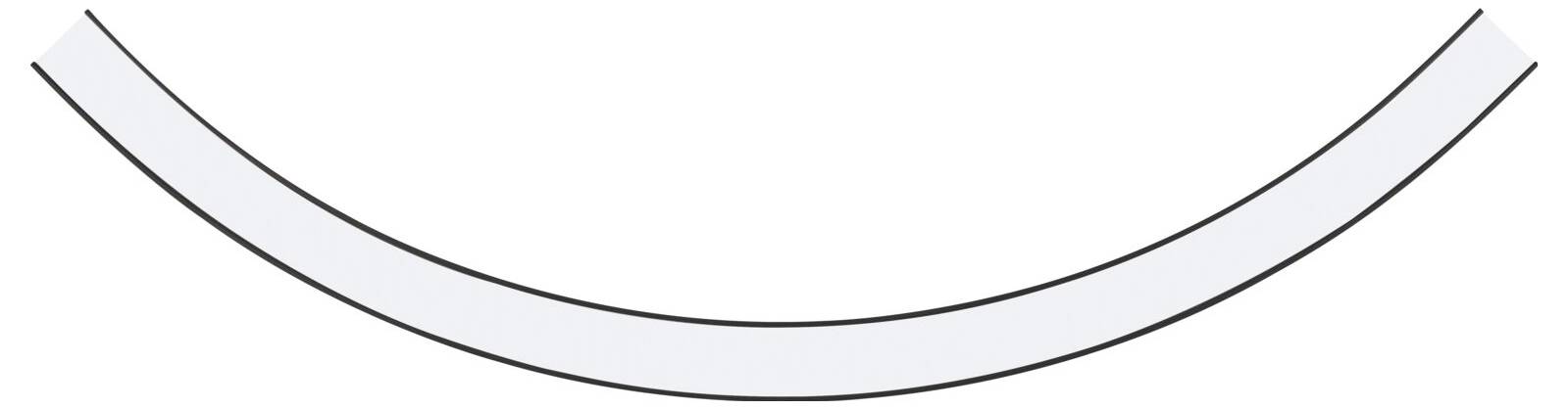 Ein gebogener Pfeil, der nach unten zeigt, symbolisiert einen abwärts gerichteten Fluss oder Bewegung.