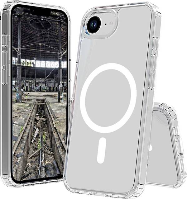 JT Berlin Pankow Clear MagSafe Backcover Apple iPhone 17e, iPhone 16e Transparent Induktives Laden, MagSafe kompatibel, Stoßfest 11112
