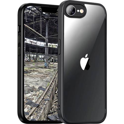 JT Berlin Pankow Hybrid Backcover Apple iPhone 16e Schwarz, Transparent Induktives Laden, Stoßfest 11113