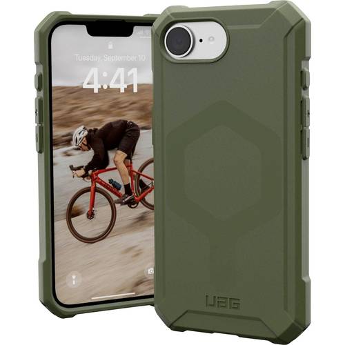 Urban Armor Gear Essential Armor Outdoorcase Apple iPhone 16e Oliv-Drab Induktives Laden, MagSafe kompatibel, Stoßfest 1...