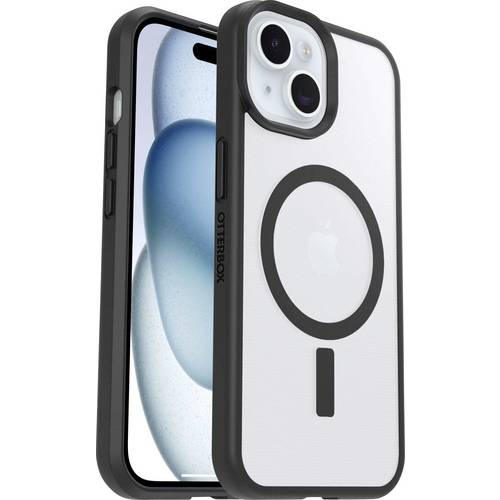 Otterbox React Backcover Apple iPhone 13, iPhone 14, iPhone 15, iPhone 16e Transparent, Schwarz Induktives Laden, MagSaf...