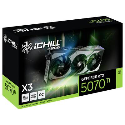 Inno 3D Grafikkarte Nvidia RTX 5070 Ti 5070 Ti iCHILL X3 16 GB GDDR7-RAM PCIe x16 PCIe 5.0 x16-1