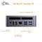 CSL Mini PC mit 2x HDMI 3.1, RJ45 2.5Gbit-LAN, 4x USB 3.2 Gen2, DC-In 120W. Text: 'CSL Mini PC - VenomBox HS'.