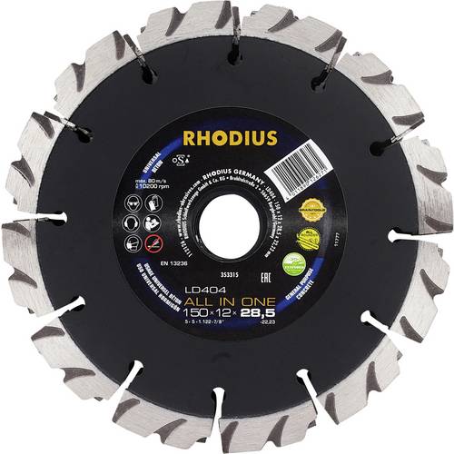 Rhodius 353315 Diamanttrennscheibe 150 mm 1 St. Beton
