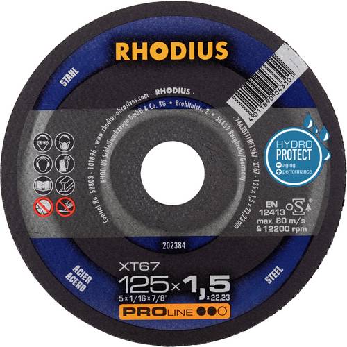 Thumbnail - Rhodius 202384 Trennscheibe gerade 125 mm 1 St. Stahl