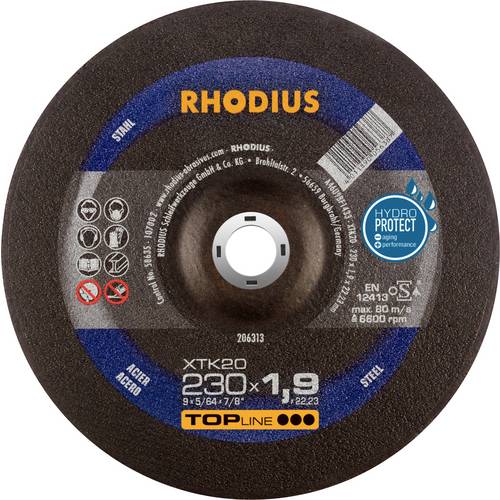 Rhodius 206313 Trennscheibe gekröpft 230 mm 1 St. Stahl
