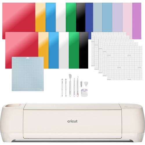 Cricut Explore 4 Essentials Bundle Schneideplotter Gestaltungsset Schnittbreite 29.7 cm