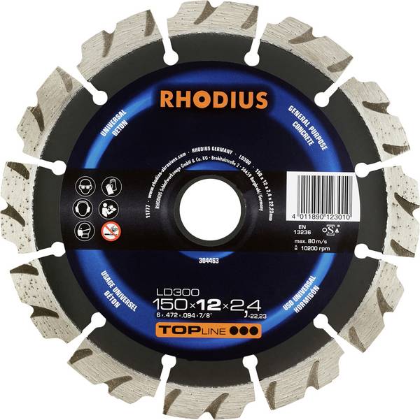 Rhodius  304463 Diamanttrennscheibe 150 mm 1 St. Beton
