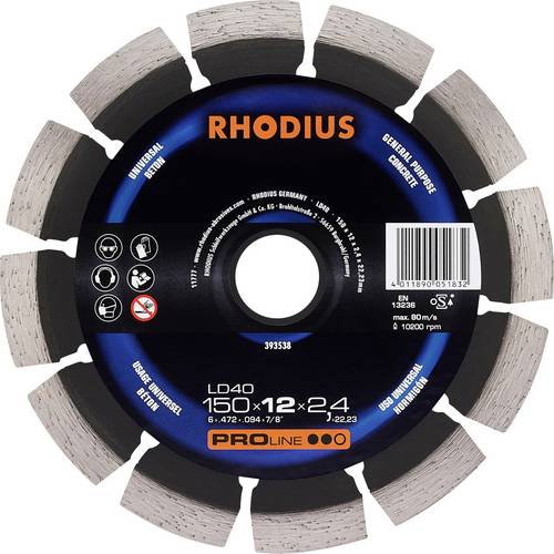 Thumbnail - Rhodius 393538 Diamanttrennscheibe 150 mm 1 St. Beton