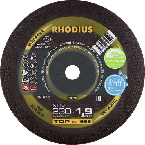 Rhodius 206260 Trennscheibe gerade 230 mm 1 St. Edelstahl, Stahl