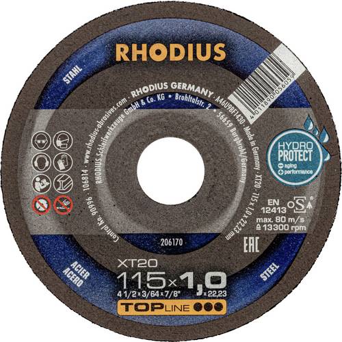 Thumbnail - Rhodius 206170 Trennscheibe gerade 115 mm 1 St. Stahl