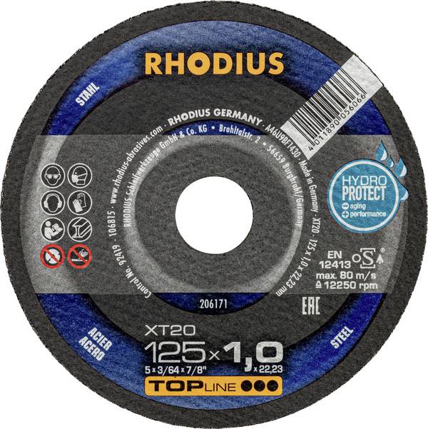 Rhodius  206171 Trennscheibe gerade 125 mm 1 St. Stahl