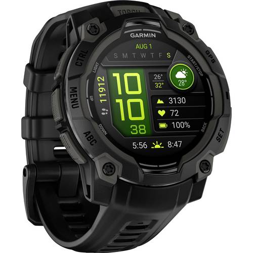 Garmin INSTINCT® 3 AMOLED Smartwatch 45 mm Schwarz