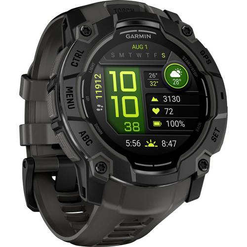 Garmin INSTINCT® 3 AMOLED Smartwatch 50 mm Schwarz