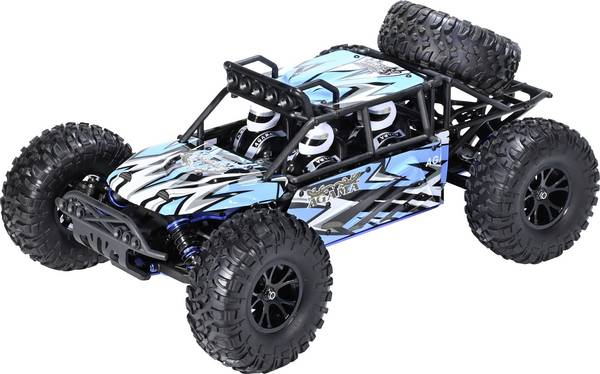 VRX AGAMA Blau-Schwarz Brushless 1:10 RC Modellauto Elektro Buggy Allradantrieb (4WD) RtR 2,4 GHz Inkl. Akku und Ladegerät