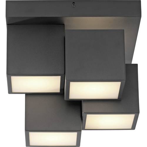 Just Light 14114-18 TETRIS LED-Deckenleuchte LED LED fest eingebaut 17 W Schwarz