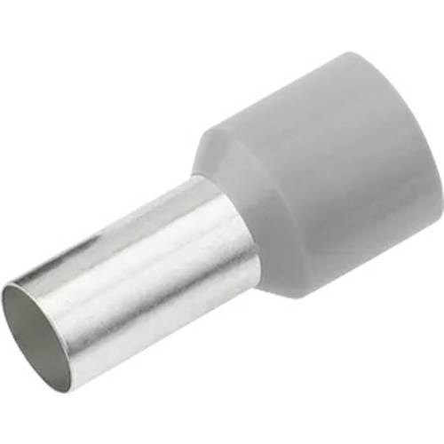 Cimco 187123 Aderendhülse 2.5 mm² Teilisoliert Grau 100 St.