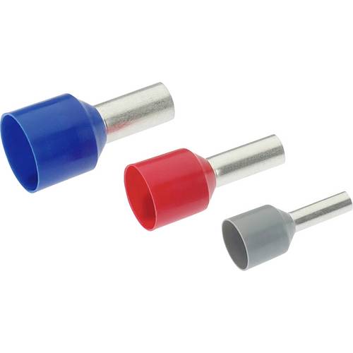 Cimco 187300 Aderendhülse 1.5 mm² Teilisoliert Schwarz 100 St.