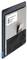 Eine seitliche Ansicht eines rechteckigen Festplattenlaufwerks mit einem Etikett. Enthält technische Details und Seriennummer.