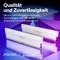 Zwei RAM-Module vor farbigem Hintergrund. Text: 'Qualität und Zuverlässigkeit - Micron steht für bahnbrechende Technologien und 45 Jahre Erfahrung bei Arbeitsspeicher'.