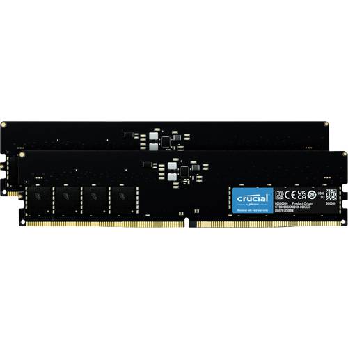 Thumbnail - Crucial CT2K64G56C46U5 PC-Arbeitsspeicher Kit DDR5 128 GB 2 x 64 GB on-die ECC 2800 MHz 288pin DIMM CL46 46-45-45 CT2K64...