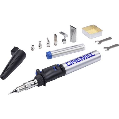 Dremel 2000-7 Versatip Gaslöt-Set Lötspitze, Heißgasdüse, Schaumstoffschneidespitze, Seilschneidespitze