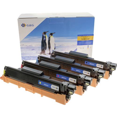 G&G Toner ersetzt Brother TN-243BK, TN-243C, TN-243M, TN-243Y Kompatibel Schwarz, Cyan, Magenta, Gelb 1000 Seiten NT-PB2...