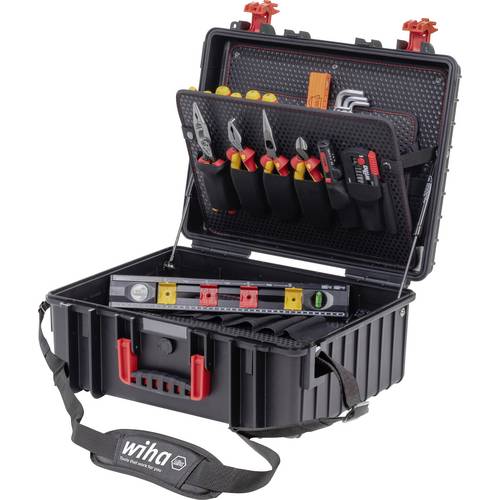 Wiha XL 2 46816 Elektriker, Handwerker, Lehrlinge, Profi, VDE Werkzeugkoffer bestückt 41teilig