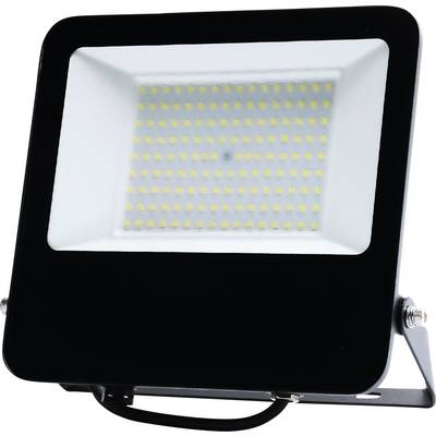 LED-Flutlichtstrahler in schwarzem Gehäuse, geeignet für Außenbeleuchtung.