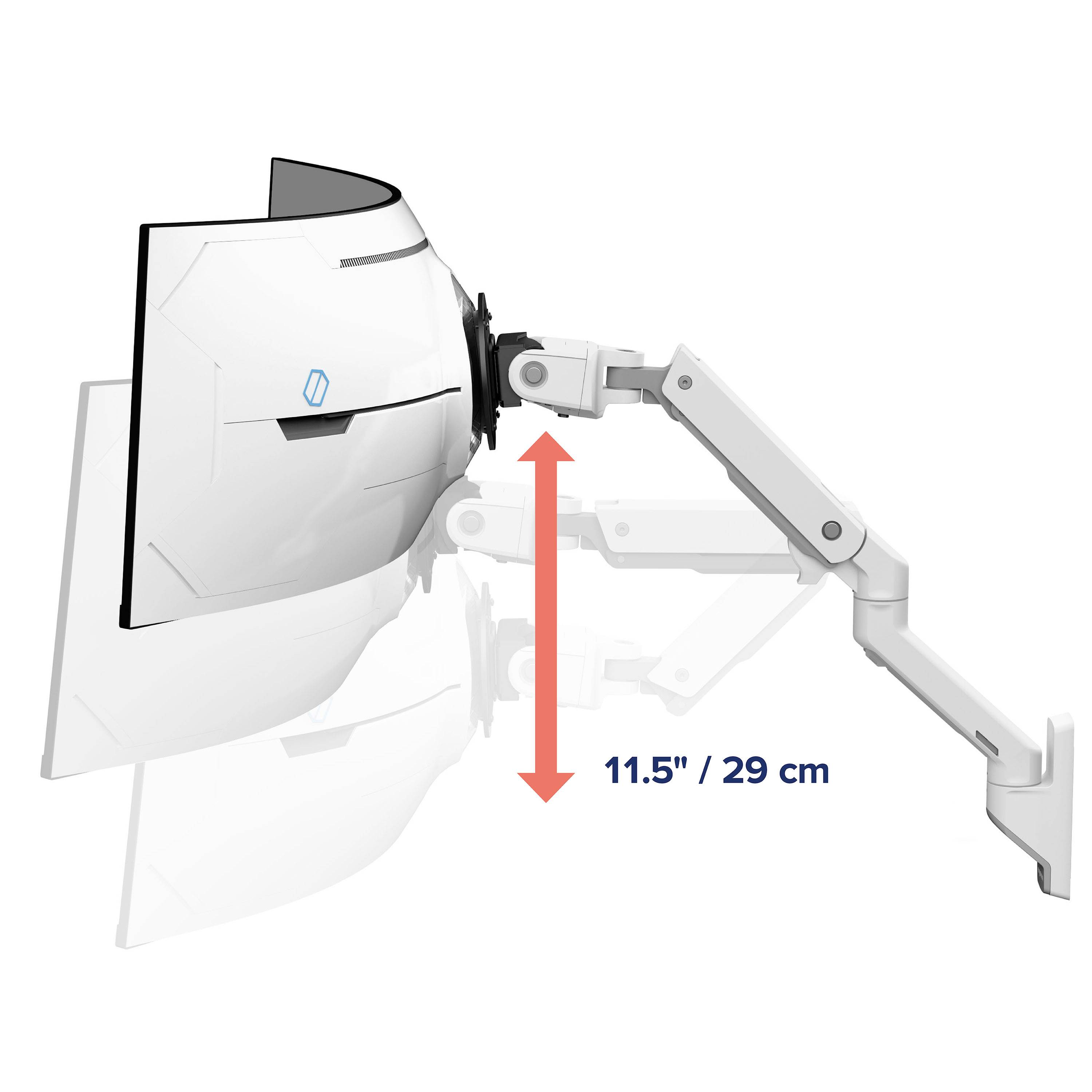 Ergotron HX mit VHD Pivot Monitor-Wandhalterung 1 Display(s) 144,8 cm (57") Höhenverstellbar, Neigbar-6
