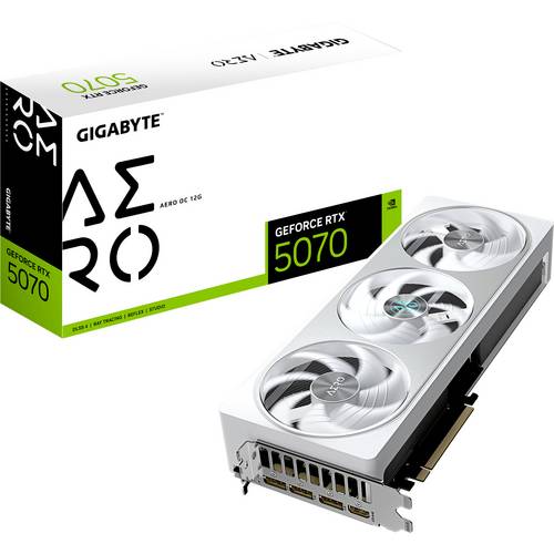 Thumbnail - Gigabyte Grafikkarte Nvidia GeForce RTX 5070 GeForce RTX 5070 AERO OC 12G 12 GB GDDR7-RAM PCIe x16 HDMI® 2.1, DisplayPor...