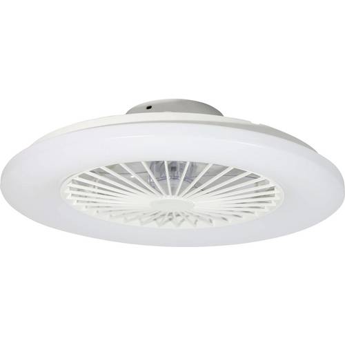 Lucci AIR Deckenventilator 20 W (Ø) 50 cm Weiß mit Fernbedienung, mit Beleuchtung
