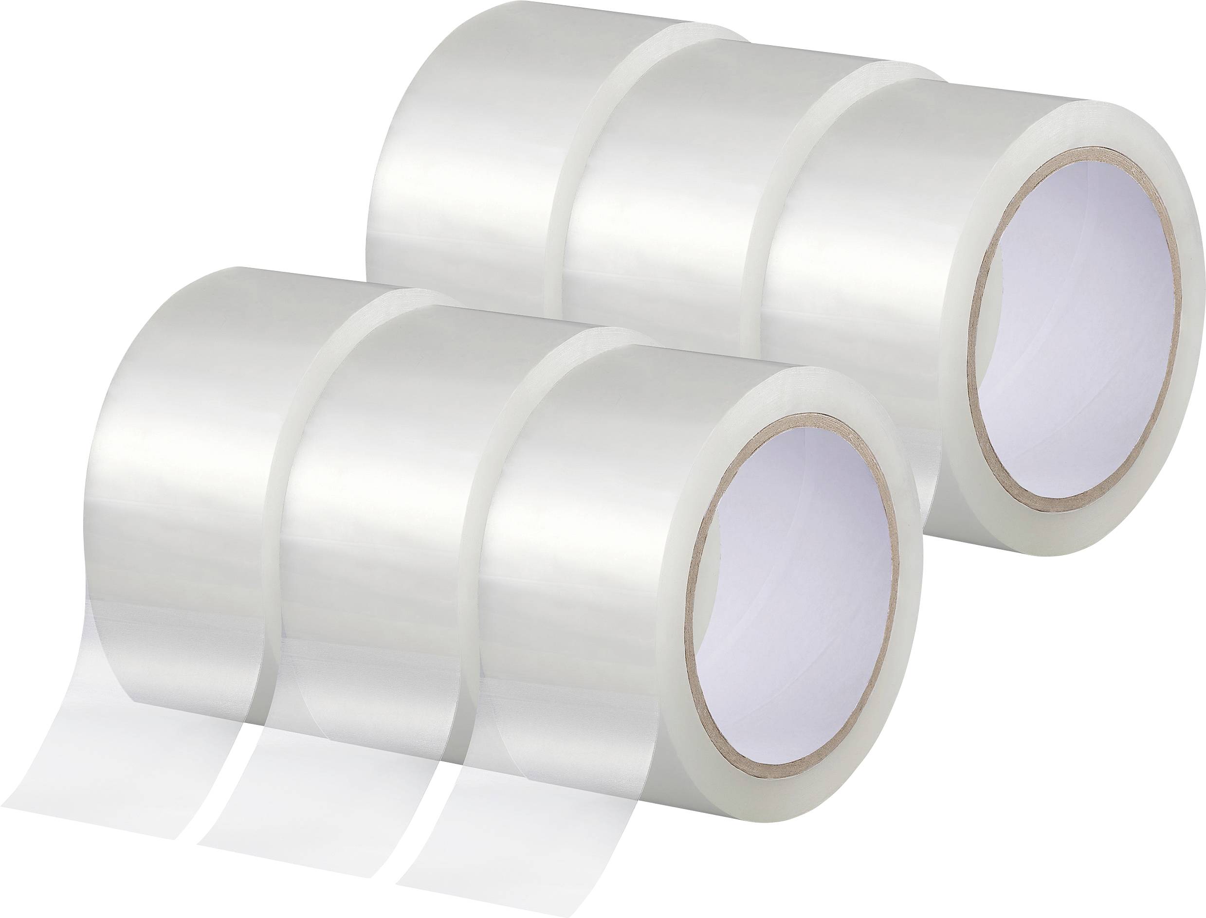 TOOLCRAFT TO-10187127 Packband Transparent (L x B) 66 m x 50 mm 6 St.