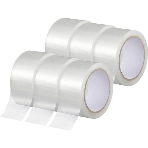 TOOLCRAFT TO-10187127 Packband Transparent (L x B) 66 m x 50 mm 6 St.